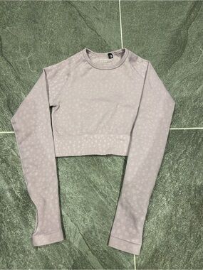 AYBL Lavender Cropped Long-Sleeve Active Top